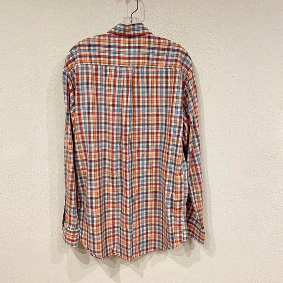 Peter Millar Plaid Button Down Shirt Size Large EUC - Picture 4 of 4